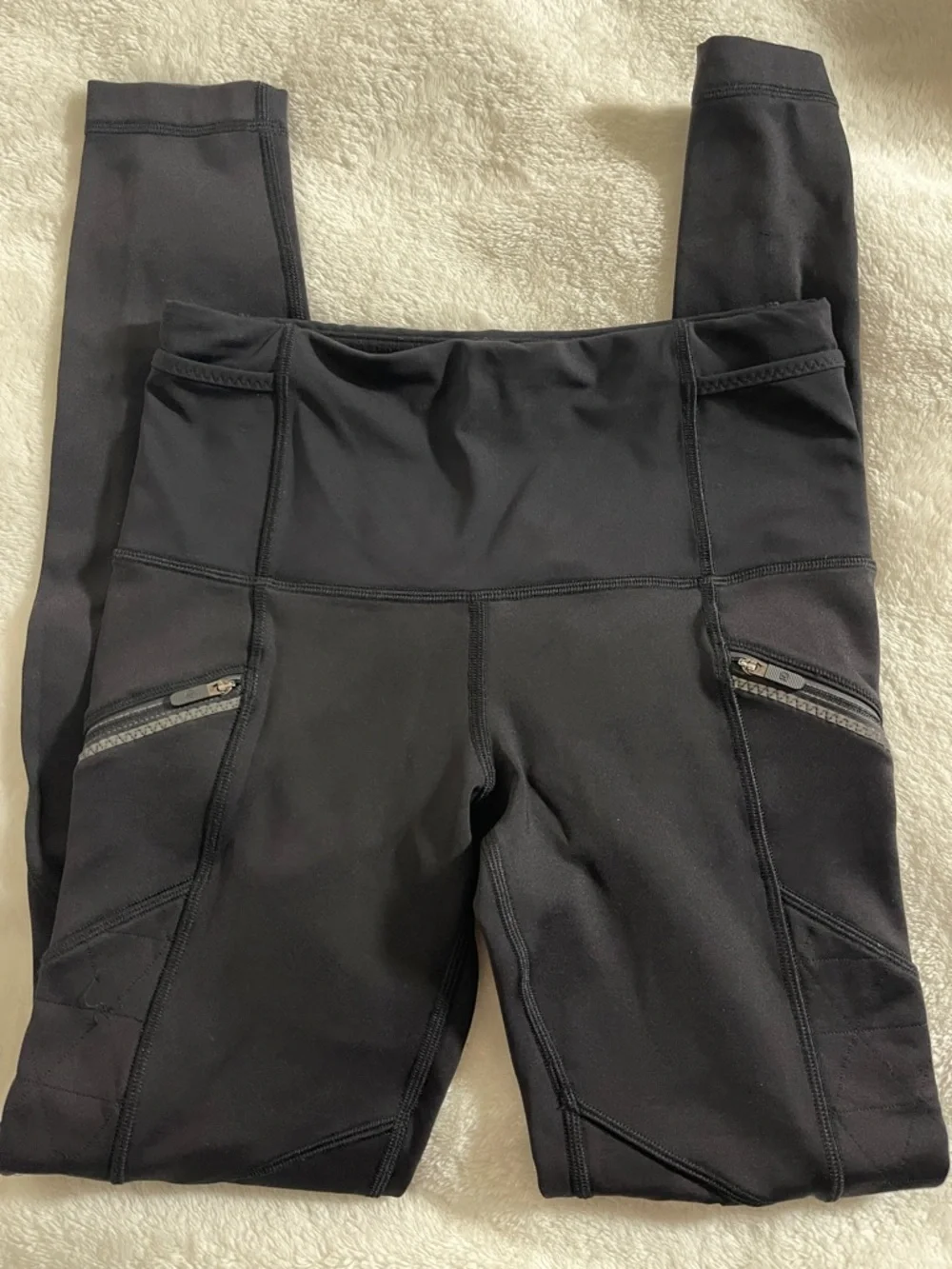 lululemon athletica Black High-Waist Wunder Under Tights with Zip Pockets